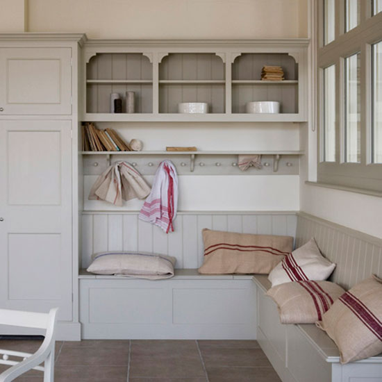 Classic neutral utility room with storage and seating | Storage | Housetohome | Decorating ideas | PHOTOGALLERY