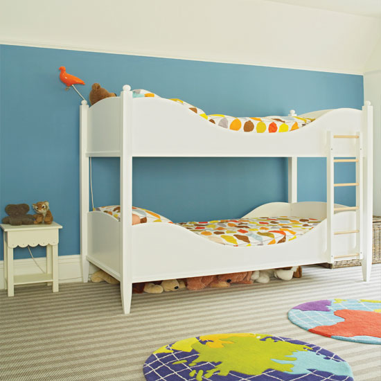 Modern blue child's bedroom 