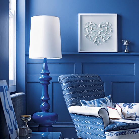 Vibrant blue living room | Living room colour schemes - 10 of the best | Living room decorating ideas | PHOTO GALLERY | Livingetc