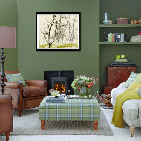 24++ Grey and green living room pinterest info