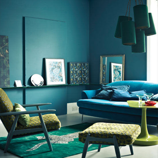 Midnight blue living room | Living room decorating ideas | housetohome