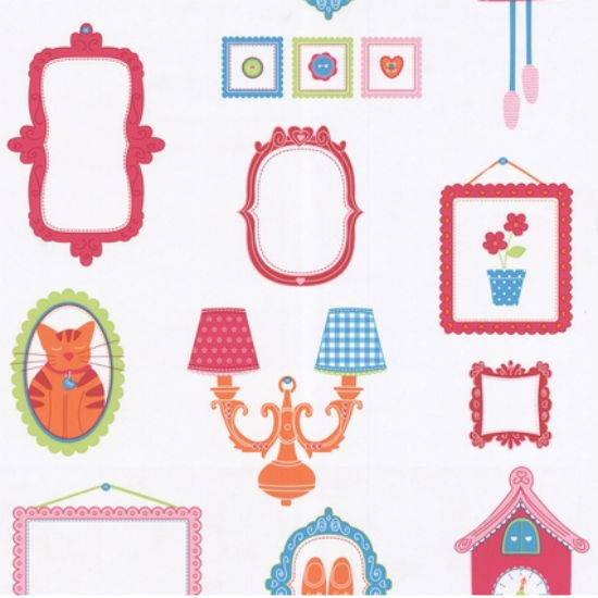 Frames wallpaper from Graham & Brown | Children's bedroom wallpapers - 10 of the best | Children's room ideas | PHOTO GALLERY | Housetohome.co.uk