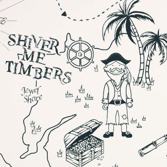 Treasure Island colouring-in wallpaper from Laura Ashley | Children's bedroom wallpapers - 10 of the best | Children's room ideas | PHOTO GALLERY | Housetohome.co.uk