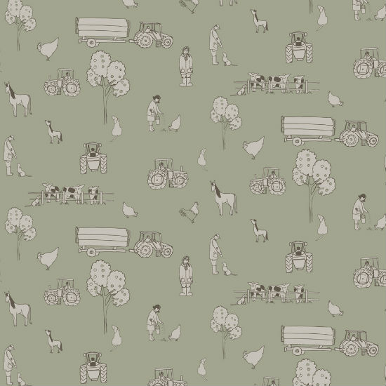 Cluck A Doodle Farm wallpaper from Little Yellow Birds | Children's bedroom wallpapers - 10 of the best | Children's room ideas | PHOTO GALLERY | Housetohome.co.uk