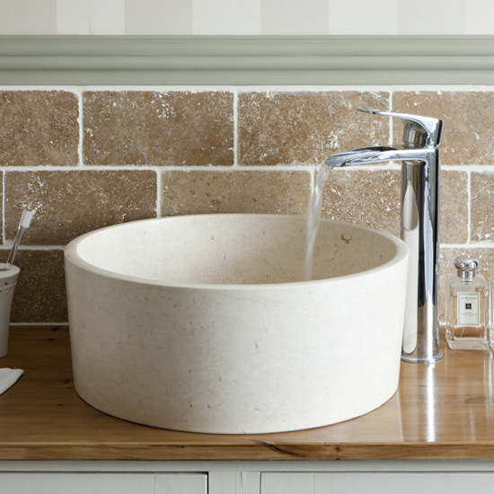 Contemporary stone basin Contemporary stone basin | Bathroom | period-style | modern country | bathroom makeover | ideal home