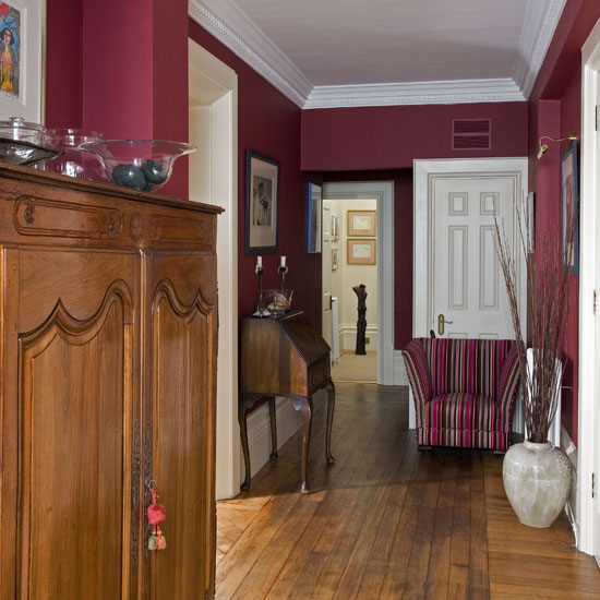 Bold colour block Bold colour block | Hallway colour schemes | hallway | PHOTO GALLERY | 25 Beautiful Homes | Housetohome