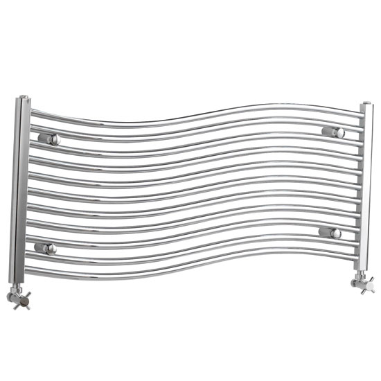 Taidi Chrome Designer Radiator from Hudson Reed | Designer radiators | Heating | Bathroom ideas | Homes & Gardens | PHOTO GALLERY | Housetohome.co.uk