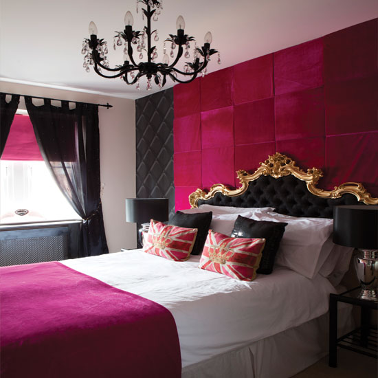 Modern hot pink bedroom | Bedroom decorating ideas | Bedroom | Style ...