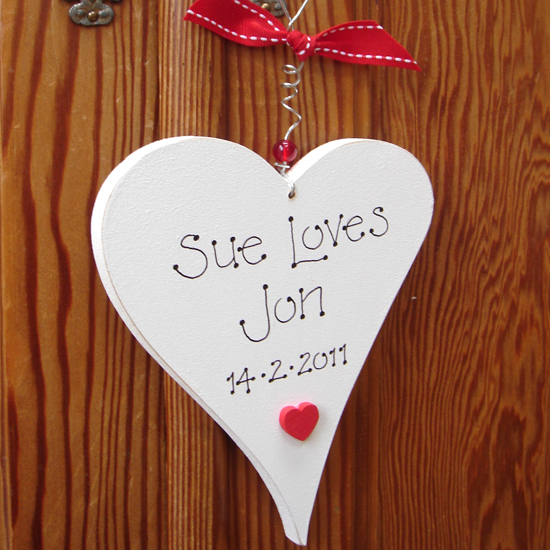 Personalised Valentine Heart from Notonthehighstreet.com | Valentine's Day gifts for her | Valentine's Day gifts | PHOTO GALLERY | Housetohome.co.uk