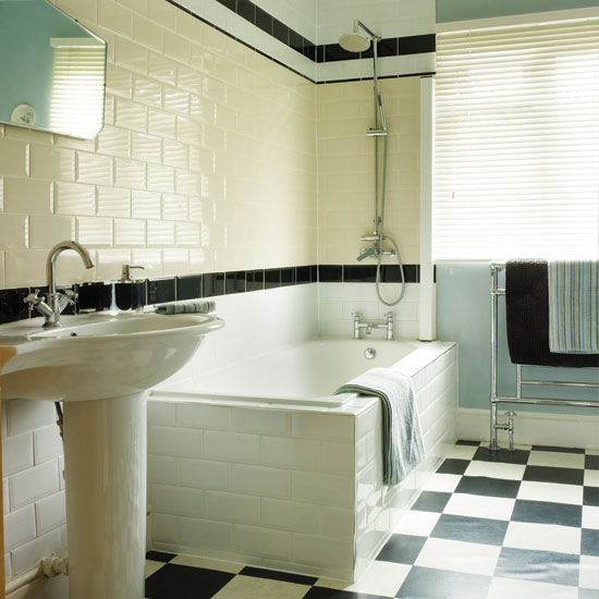 Bathroom | retro-inspired terraced home | housetohome.co.uk