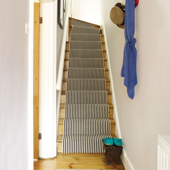 Neutral hallway with stair runner | Hallway | housetohome.
