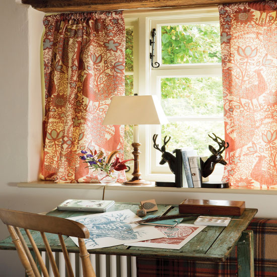 Nature-inspired country home office 