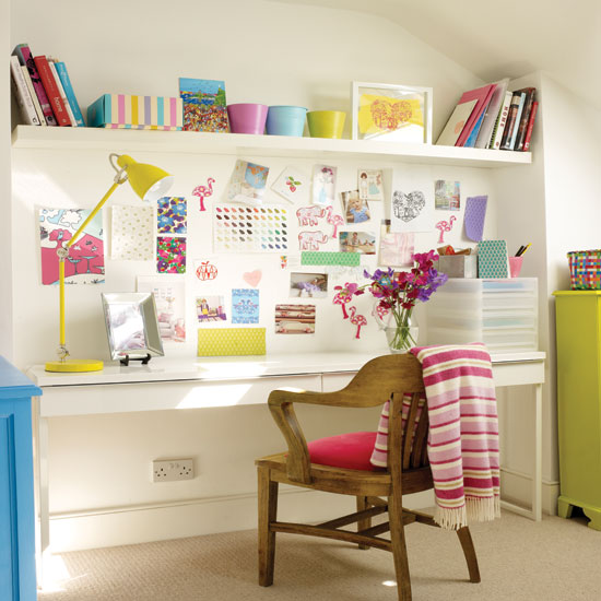 Colourful home office