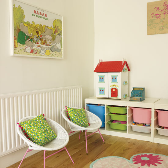 Colourful child's playroom
