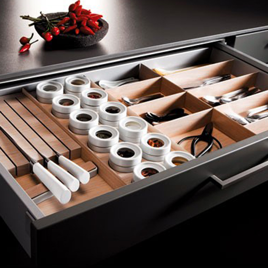 Organised drawers from SieMatic | Kitchen storage - 10 of the best | Kitchen planning | PHOTO GALLERY | Beautiful Kitchens