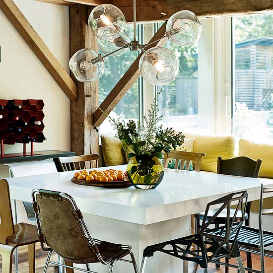 Dining area Dining area | Take a tour around an extended timber-framed house in the Hamptons | House tour | Livingetc | PHOTO GALLERY