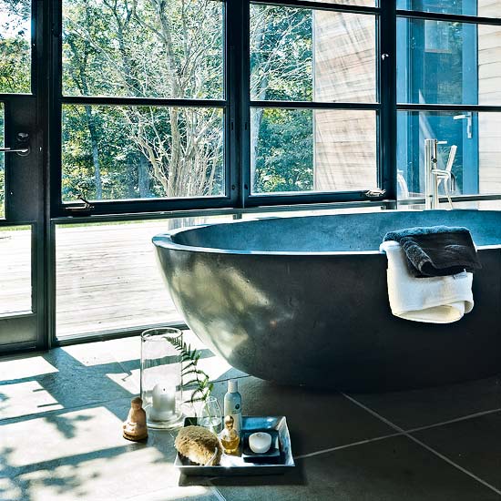 Bathroom Bathroom | Take a tour around an extended timber-framed house in the Hamptons | House tour | Livingetc | PHOTO GALLERY
