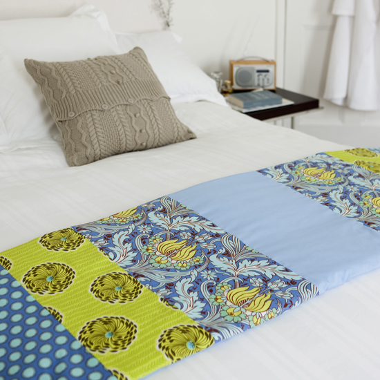 Hand-quilt your runner using small running stitches to create more of a 'raised' effect 