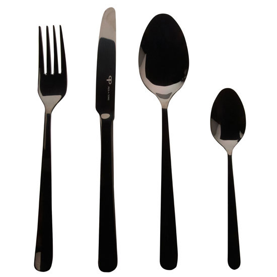 Pied a Terre at House of Fraser black cutlery set | Tableware | Stainless Steel | Product Idea | Housetohome | PHOTOGALLERY