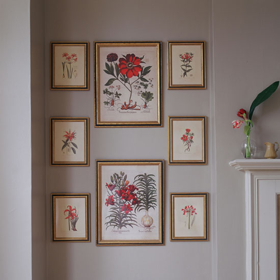 Alcove wall displaying botanical prints | Storage | Living room | Fireplace | Decorating Ideas | Housetohome | PHOTOGALLERY