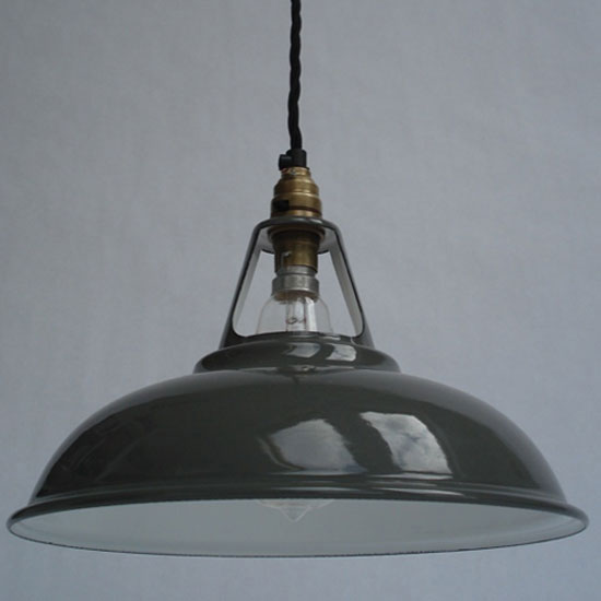 Historic Lighting enamel 1950s workshop industrial pendant light | Lighting | Ceiling light | Product Idea | Housetohome | PHOTOGALLERY