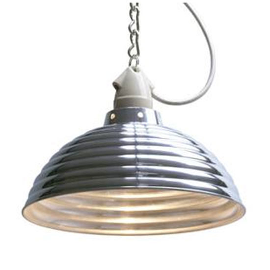 Holloways of Ludlow corrugated spun aluminium industrial pendant light | Lighting | Ceiling light | Product Idea | Housetohome | PHOTOGALLERY