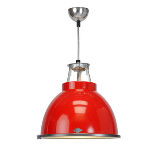 Original BTC bold red industrial pendant light | Lighting | Ceiling light | Product Idea | Housetohome | PHOTOGALLERY