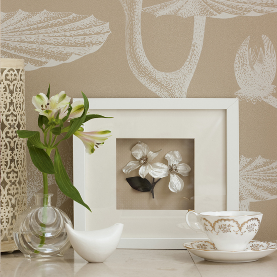 Display vintage finds or flowers to create a beautiful decorative effect