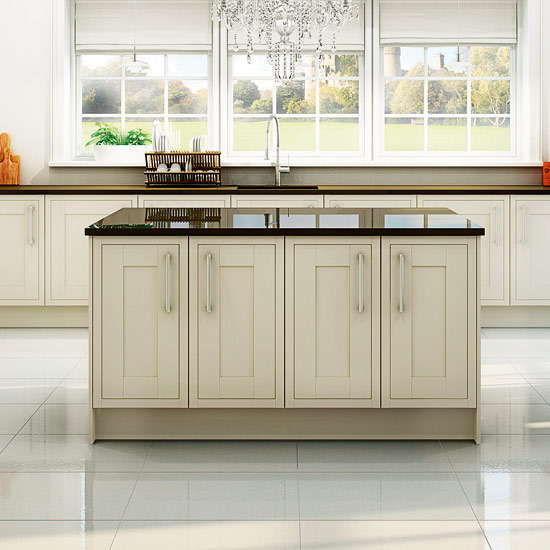 Opt for foil-wrapped cabinet doors if both a wide choice and value for money are important factors in your kitchen design
