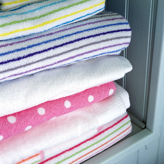 Colour coded towels colourful bath towels | Family bathroom udeas - 10 of the best | Bathroom | PHOTO GALLERY | Housetohome