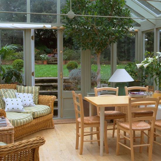 Kitchen extension Conservatory dining area with rattan sofa | Garden Room | Orangery | Decorating Ideas | Housetohome | PHOTOGALLERY
