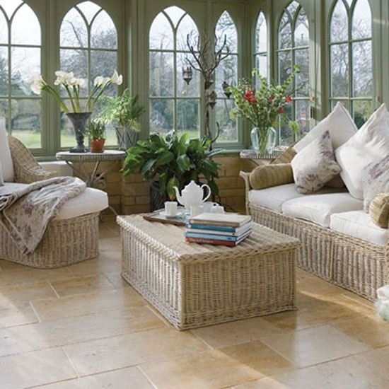 Classic living room Conservatory living room with willow furniture tall arched windows | Garden Room | Orangery | Decorating Ideas | Housetohome | PHOTOGALLERY