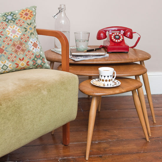 Retro reading spot Nest of tables | Mid-century | Edwardian | PHOTO GALLERY | Ideal Home | housetohome