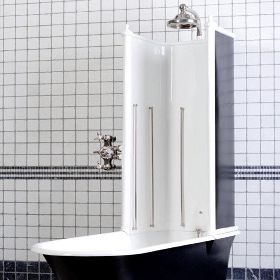 Antique Victorian Canopy bath from Catchpole & Rye Antique Victorian Canopy bath from Catchpole & Rye | Shower baths - 10 of the best | shower baths | bathroom ideas | compact bathroom ideas | small bathroom ideas | PHOTO GALLERY| 25 Beautiful Homes | housetohome