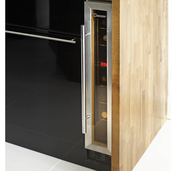 Wine cooler wine cooler | Kitchen | Kitchen Makeover | Contemporary | Gloss | Kitchen worktops | Kitchen storage | Ideal Home | Housetohome