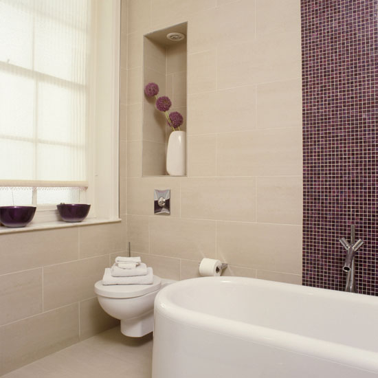 Colourful mosaic bathroom Coloured mosaic bathroom | modern | Bathroom colour schemes | Bathroom | Bathroom decorating ideas | PHOTO GALLERY | 25 Beautiful Homes | Housetohome