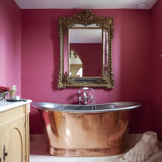 Purple bathroom | Bathroom decorating ideas | Bathrooms | Bathroom ideas | PHOTO GALLERY | Housetohome.co.uk