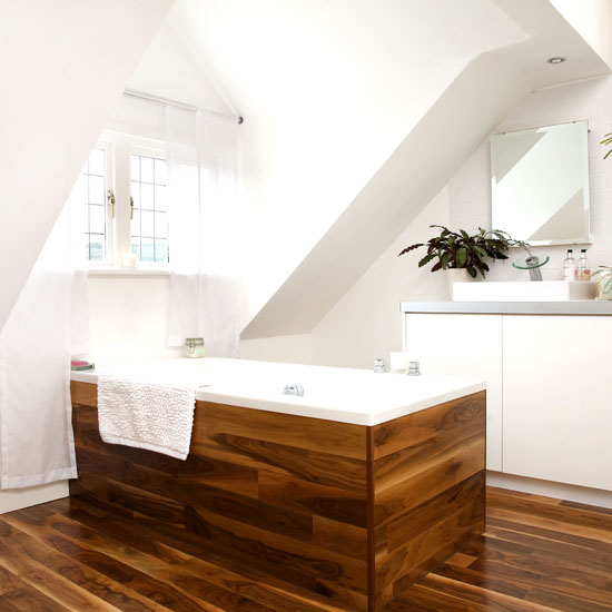 Teak bathroom Teak bathroom | modern | Bathroom colour schemes | Bathroom | Bathroom decorating ideas | PHOTO GALLERY | 25 Beautiful Homes | Housetohome