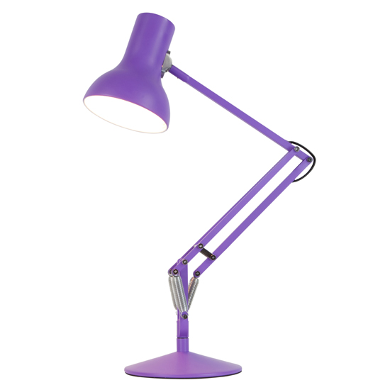 Purple Anglepoise lamp from Heal's Purple anglepoise lamp from Heal's | Desk lamps | Home office furniture | Home office | PHOTO GALLERY | 25 Beautiful Homes | Housetohome