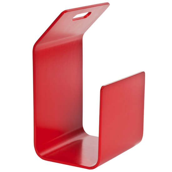 Red Kanto magazine rack from The Lollipop Shoppe | Magazine racks | Living room furniture | Storage | Living room | PHOTO GALLERY | 25 Beautiful Homes | Housetohome