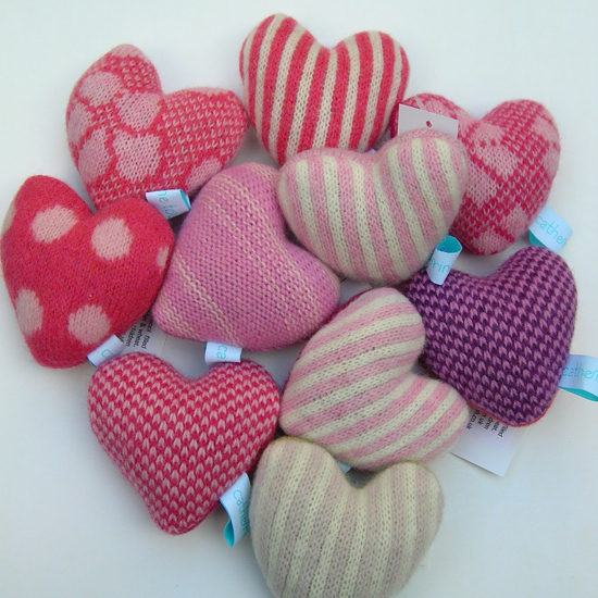 Lambswool mini lavender hearts from Plum & Ivory Lambswool mini lavender hearts from Plum & Ivory | Mothers Day gift ideas | Mothers Day 2012 | Housetohome