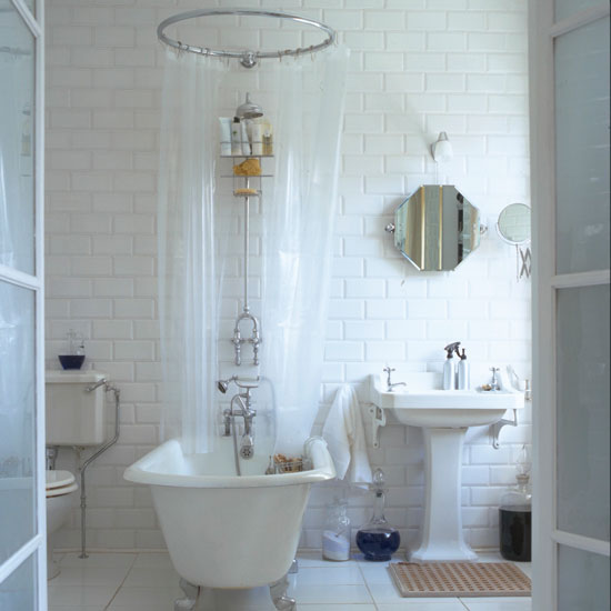Bath Central All white bathroom with classic freestanding bath and shower | Bathroom decorating ideas | Housetohome | PHOTOGALLERY