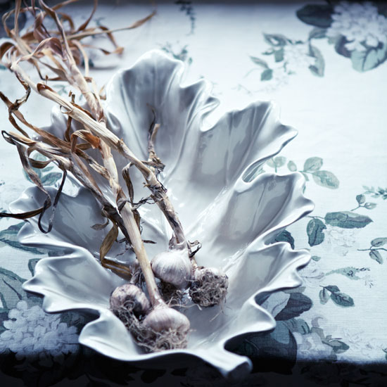 Choose a unique piece of tableware Hazel leaf plate from I&JL Brown on foliage fabric | Design ideas | Housetohome | PHOTOGALLERY