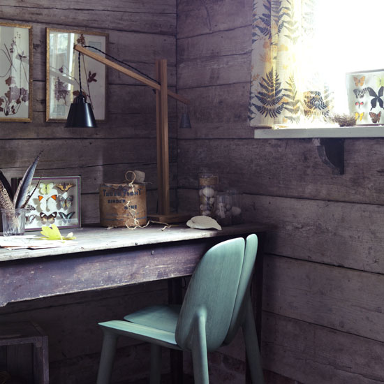 Rustic home office