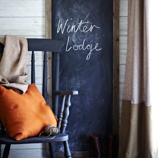 Add a personal touch Vintage blackboard in winter lodge | Design ideas | Housetohome | PHOTOGALLERY