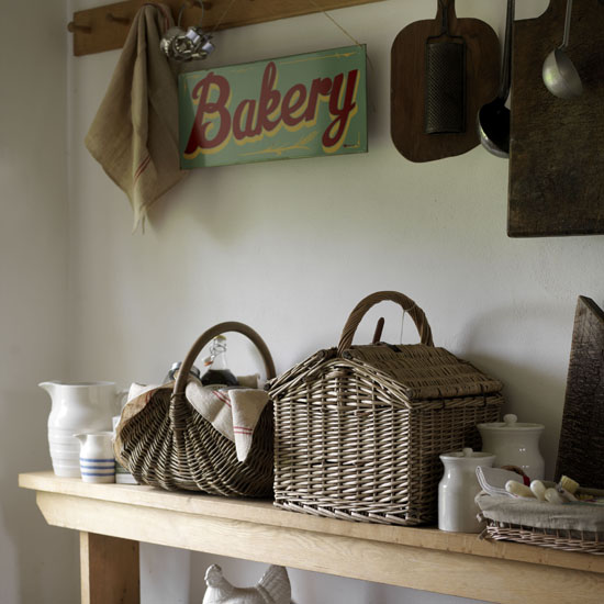 Fill baskets and bowls | kitchen storage | country | Country Homes & Interiors
