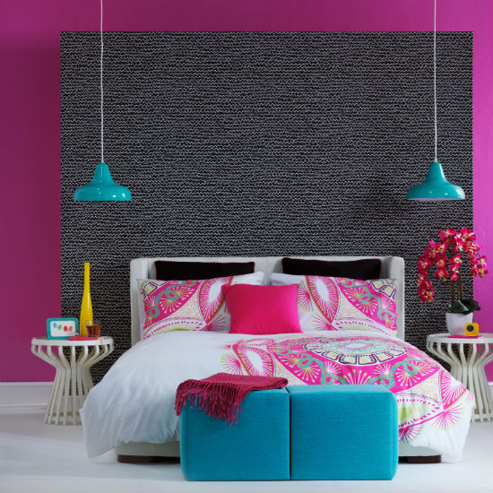 Tropical pink bedroom | Bedroom colour schemes | Bedroom decorating |PHOTO GALLERY | Ideal Home | Housetohome