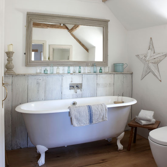 Use paint for a rustic effect Use paint for a rustic effect | country bathroom | Country Homes & Interiors