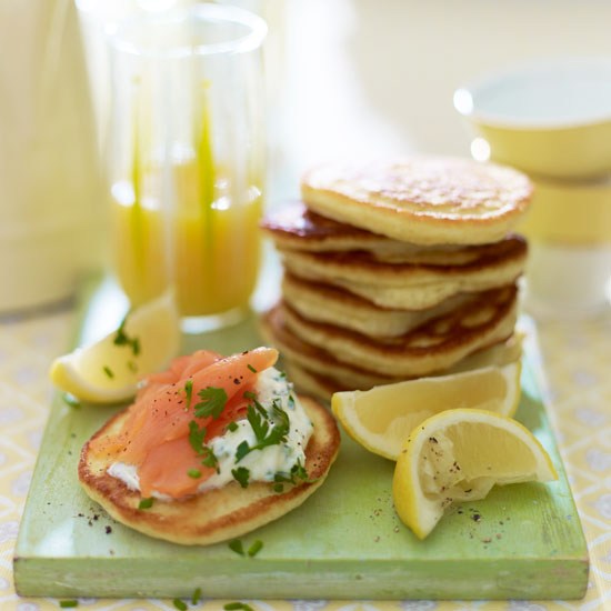 Folding whisked egg whites into a batter gives drop scones a lovely light texture.