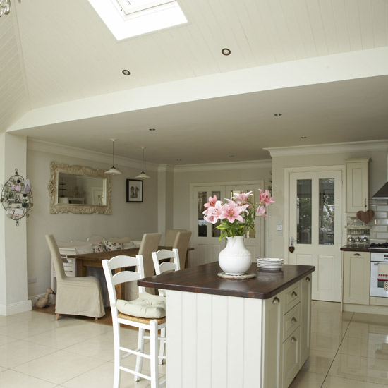 Open-plan neutral kitchen | Kitchen-diners | housetohome.